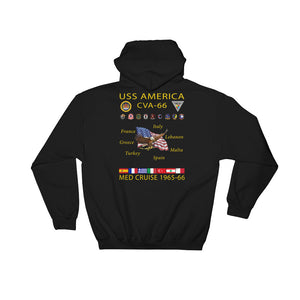 USS America (CVA-66) 1965-66 Cruise Hoodie