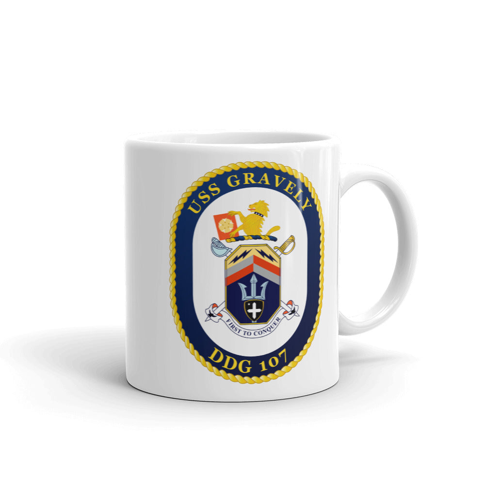 USS Gravely (DDG-107) Ship's Crest Mug