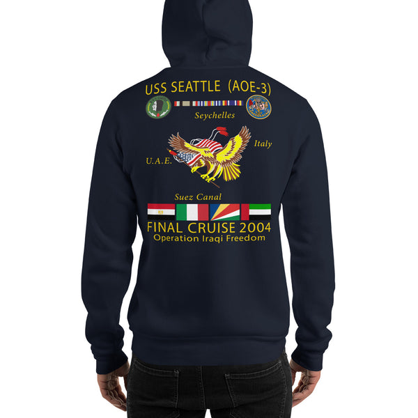 USS Seattle (AOE-3) 2004 Cruise Hoodie