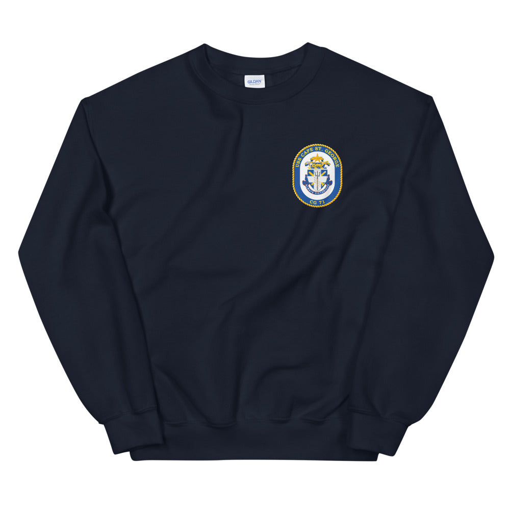 USS Cape St. George (CG-71) Ship's Crest Sweatshirt