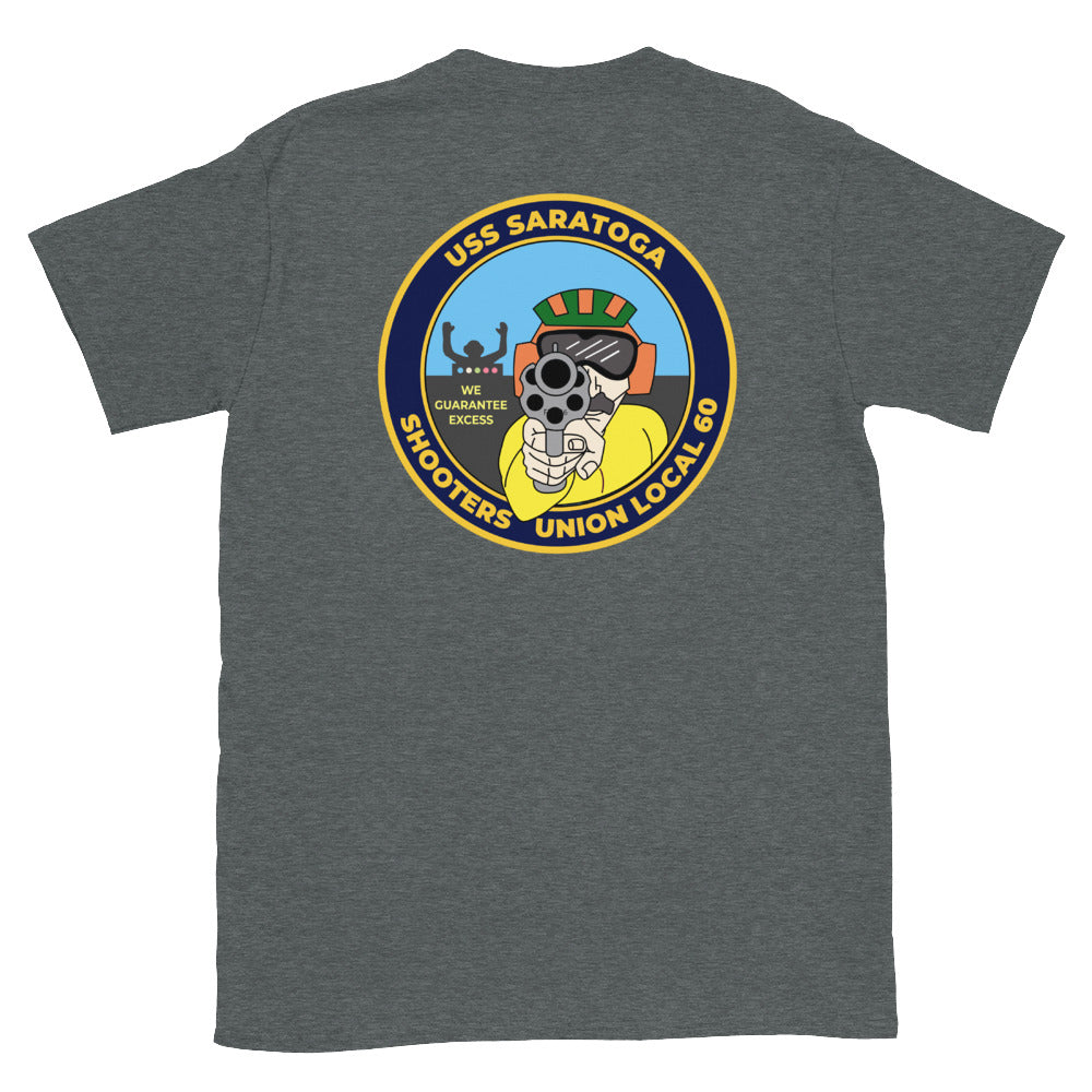 USS Saratoga (CV-60) Shooters Union Local 60 T-Shirt