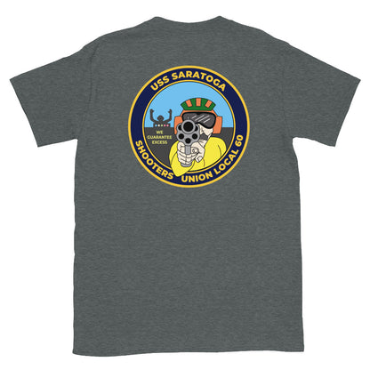 USS Saratoga (CV-60) Shooters Union Local 60 T-Shirt