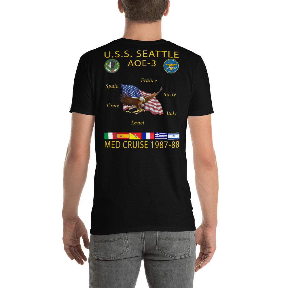 USS Seattle (AOE-3) 1987-88 Cruise Shirt