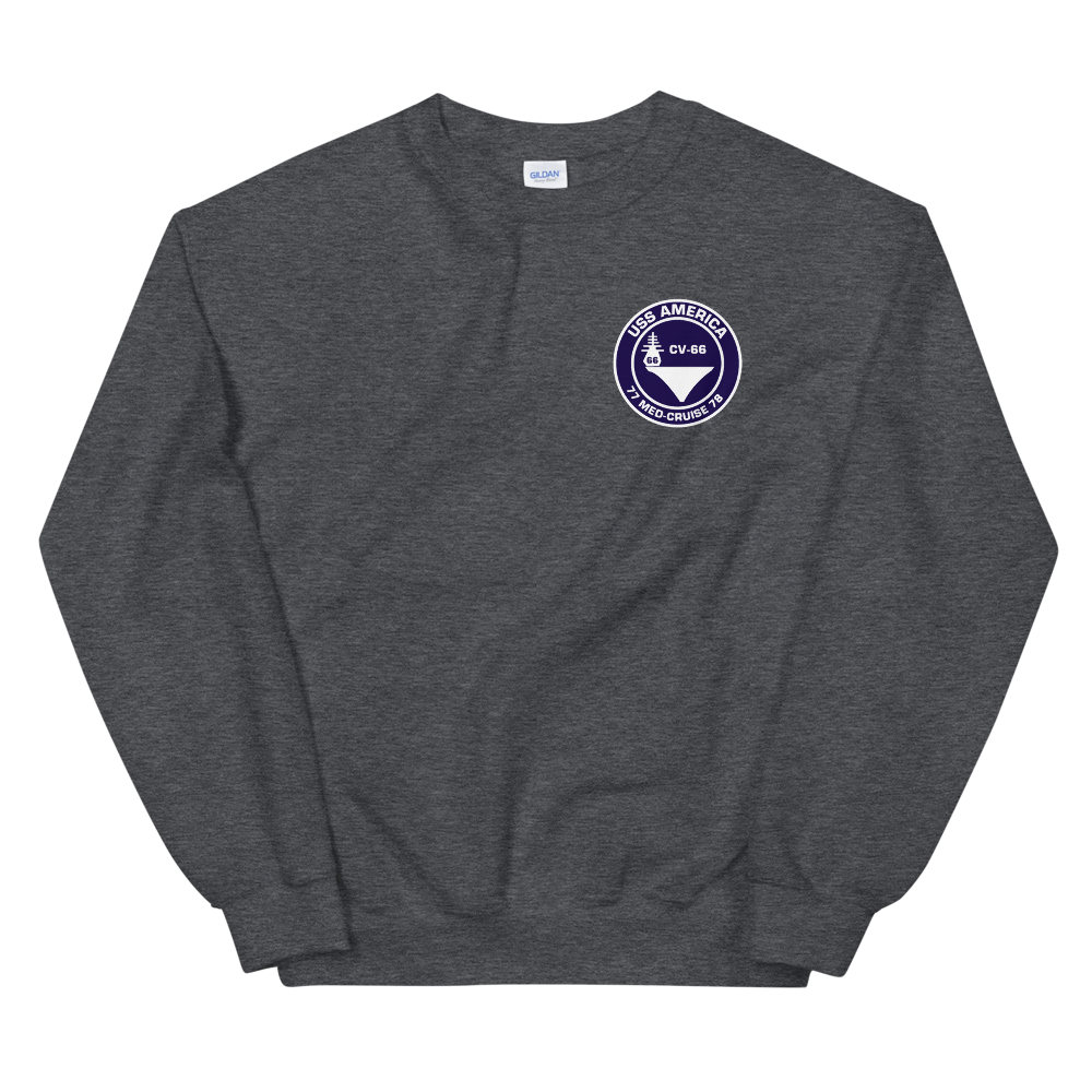 USS America (CV-66) 1977-78 Med Cruise Sweatshirt