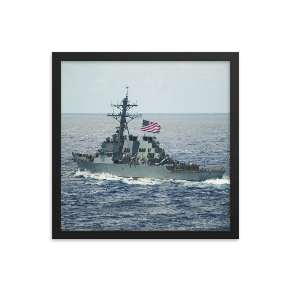 USS Curtis Wilbur (DDG-54) Framed Ship Photo