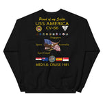 USS America (CV-66) 1981 Cruise Sweatshirt - FAMILY