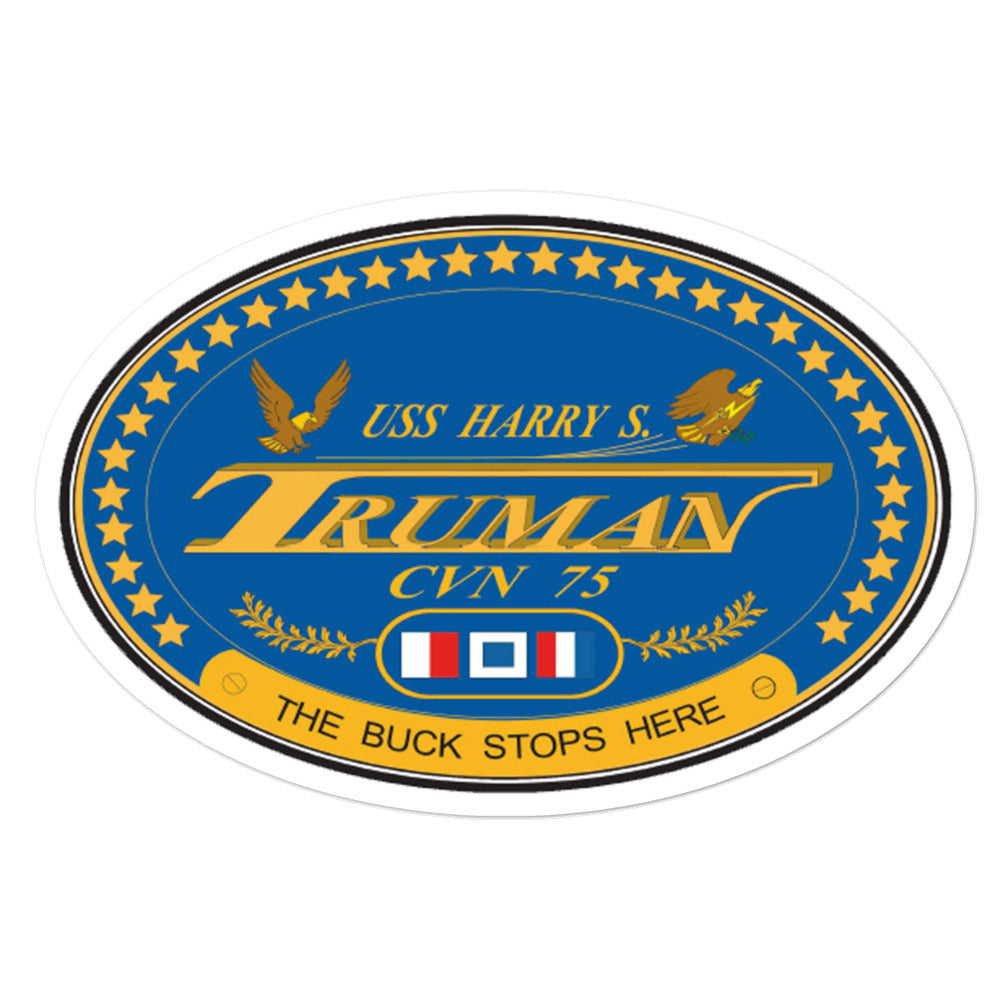 USS Harry S. Truman (CVN-75) Ship's Crest Vinyl Sticker