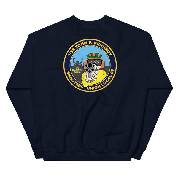 USS John F. Kennedy (CV-67) Shooters Union Local 67 Sweatshirt