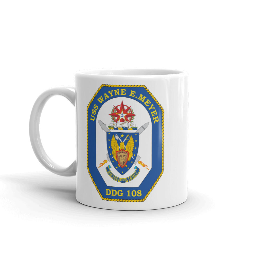 USS Wayne E. Meyer (DDG-108) Ship's Crest Mug