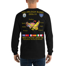 Load image into Gallery viewer, USS Arleigh Burke (DDG-51) 2005-06 Long Sleeve Cruise Shirt