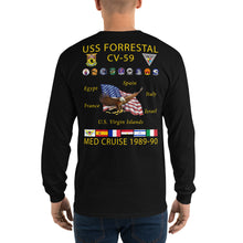 Load image into Gallery viewer, USS Forrestal (CV-59) 1989-90 Long Sleeve Cruise Shirt