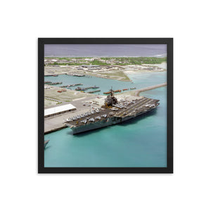 USS Saratoga (CV-60) Framed Ship Photo