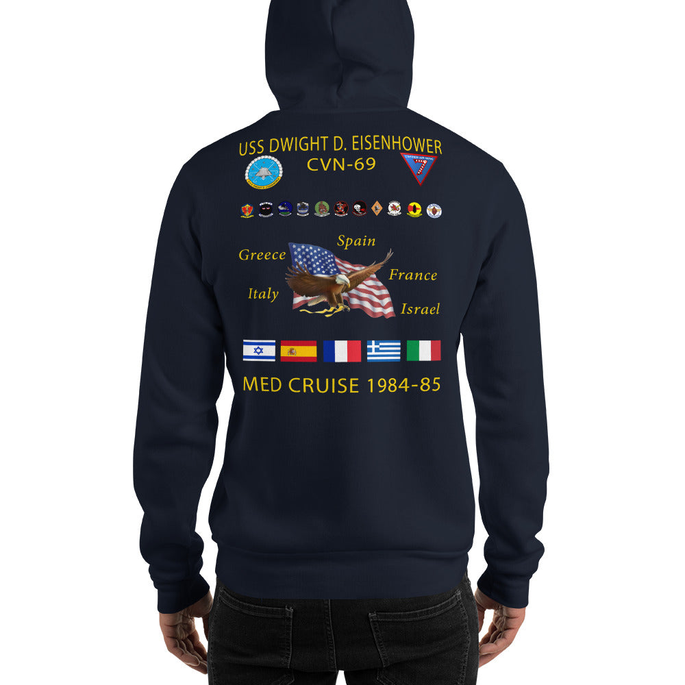USS Dwight D. Eisenhower (CVN-69) 1984-85 Cruise Hoodie