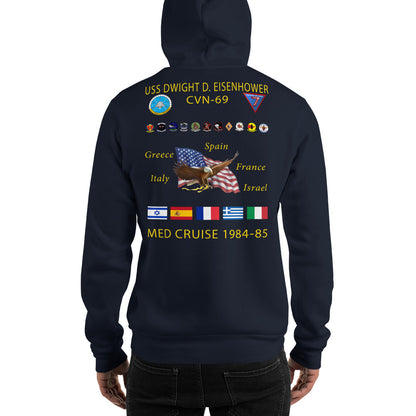 USS Dwight D. Eisenhower (CVN-69) 1984-85 Cruise Hoodie