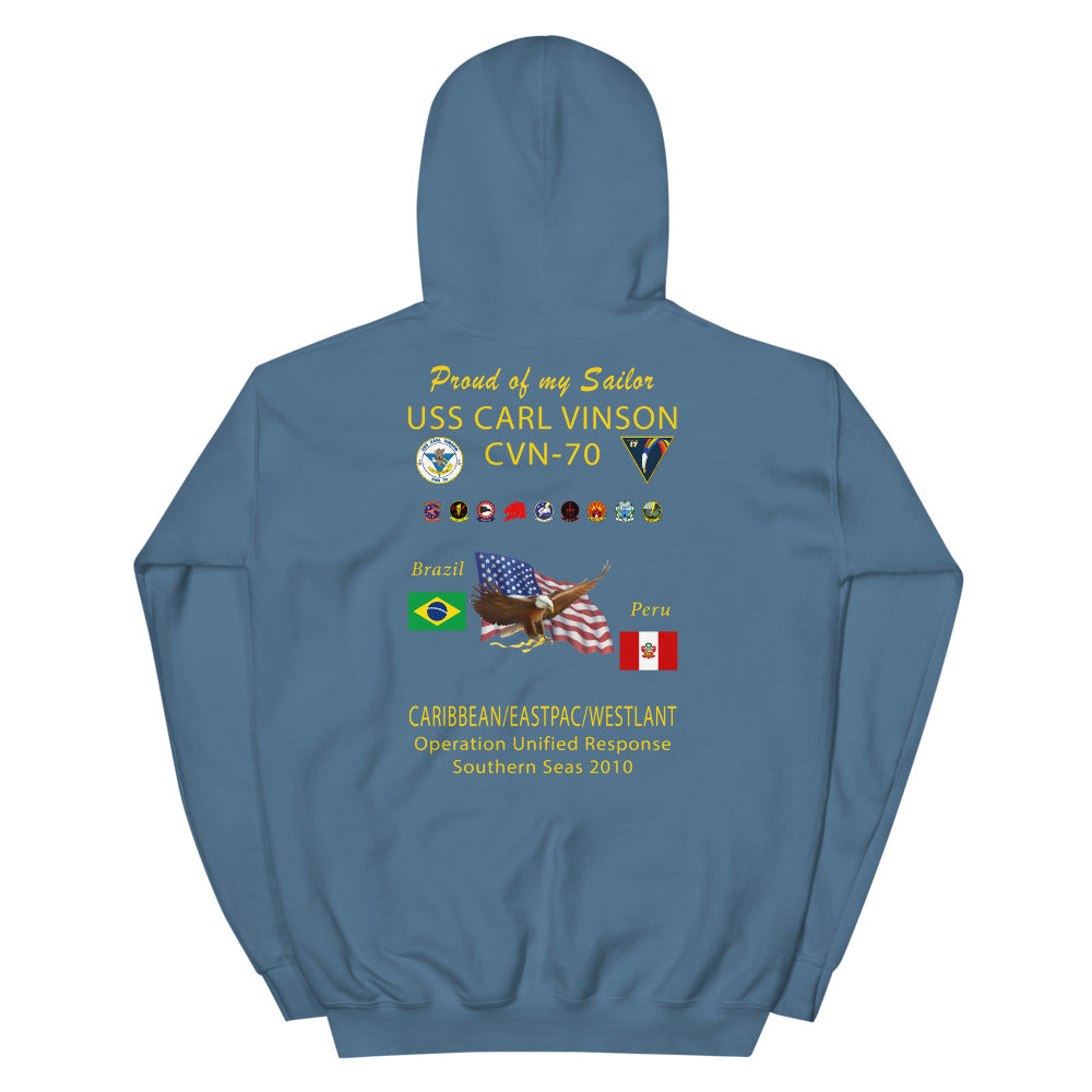 USS Carl Vinson (CVN-70) 2010 Cruise Hoodie - FAMILY