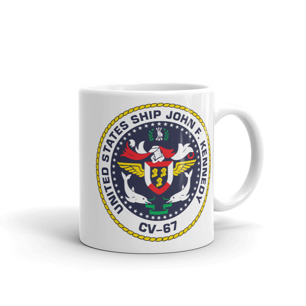 USS John F. Kennedy (CV-67) Ship's Crest Mug