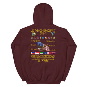 USS Theodore Roosevelt (CVN-71) 2017-18 Cruise Hoodie