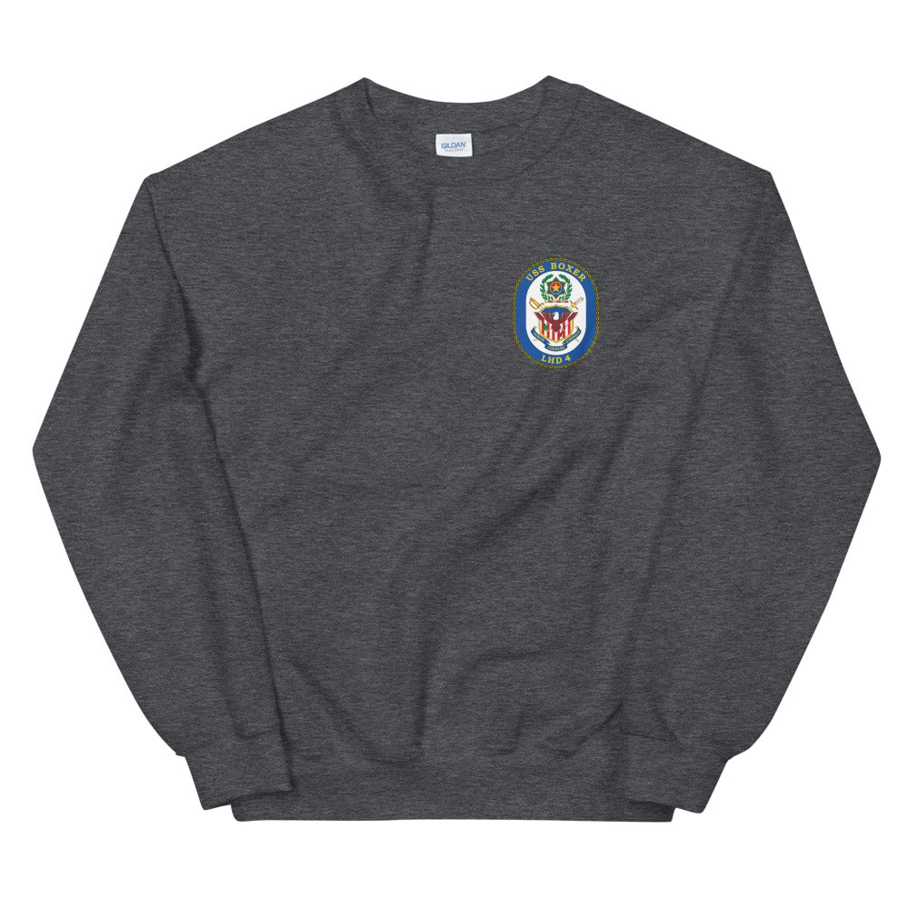 USS Boxer (LHD-4) Ship's Crest Sweatshirt