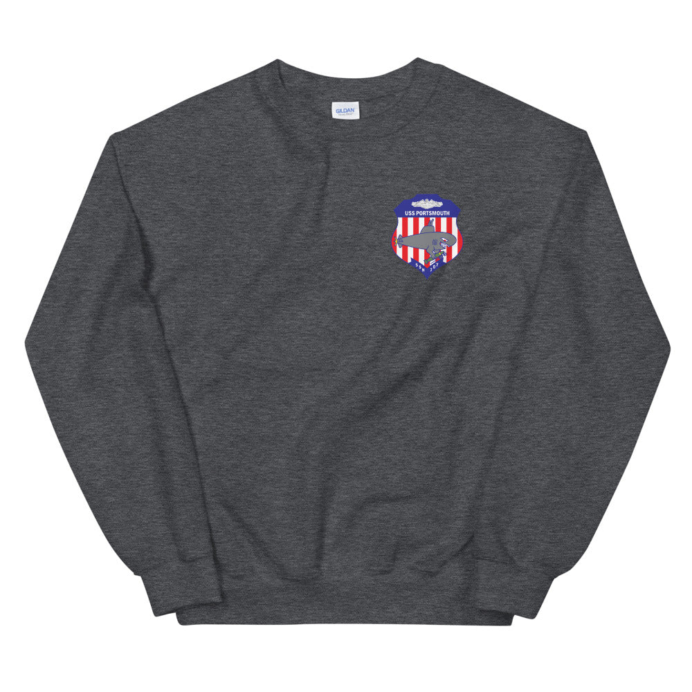 USS Portsmouth (SSN-707) Ship's Crest Sweatshirt