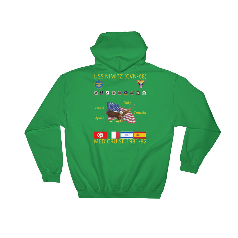 USS Nimitz (CVN-68) 1981-82 Cruise Hoodie