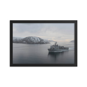 USS Fort McHenry (LSD-43) Framed Ship Photo