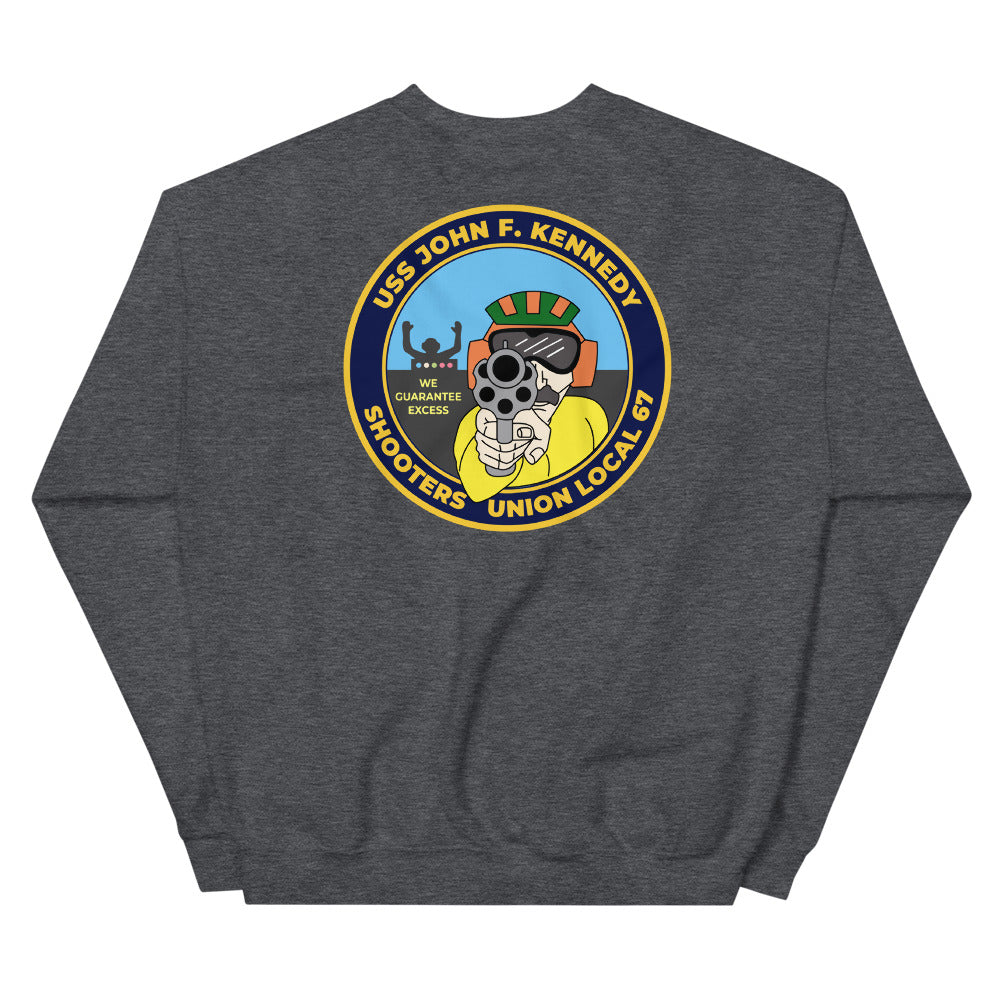 USS John F. Kennedy (CVA-67) Shooters Union Local 67 Sweatshirt