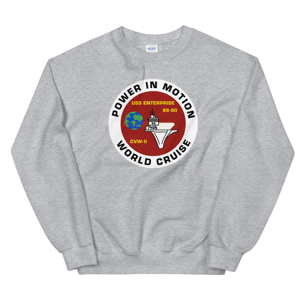 USS Enterprise (CVN-65) '89-'90 Power in Motion Cruise Sweatshirt