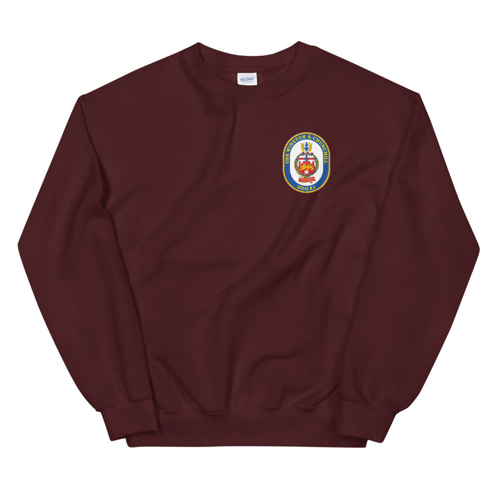 USS Winston S. Churchill (DDG-81) Ship's Crest Sweatshirt