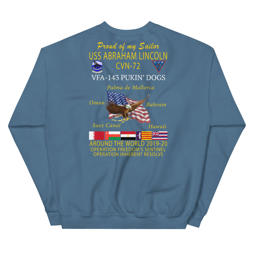 VFA-143 Pukin' Dogs 2019-20 Cruise Sweatshirt - Family