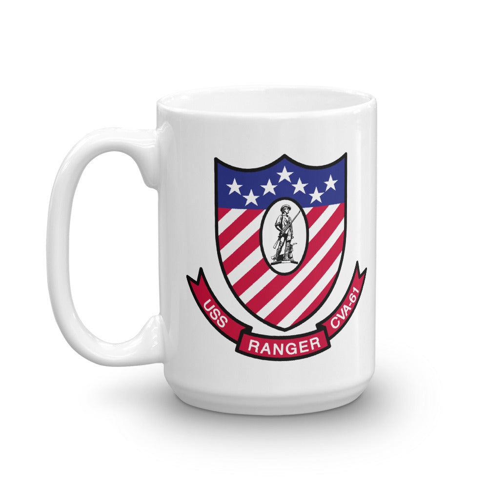 USS Ranger (CVA-61) Ship's Crest Mug