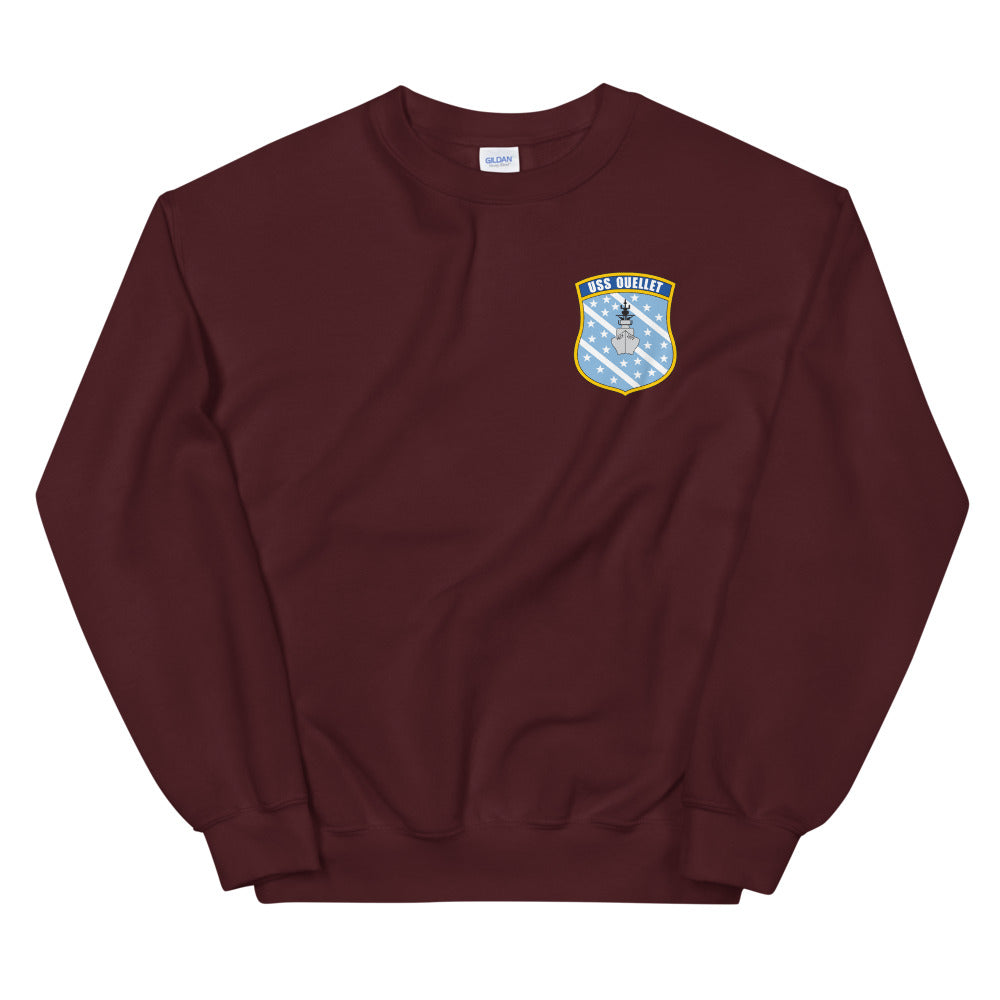 USS Ouellet (FF-1077) Ship's Crest Sweatshirt