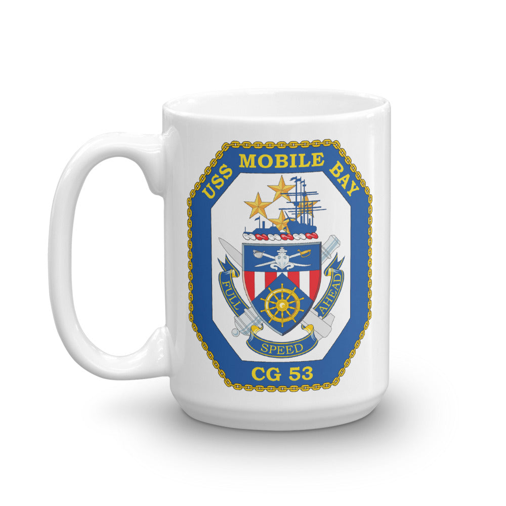 USS Mobile Bay (CG-53) Ship's Crest Mug