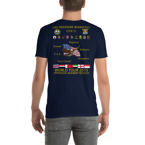 USS Theodore Roosevelt (CVN-71) 2015 Cruise Shirt