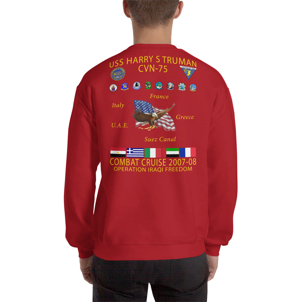 USS Harry S. Truman (CVN-75) 2007-08 Cruise Sweatshirt