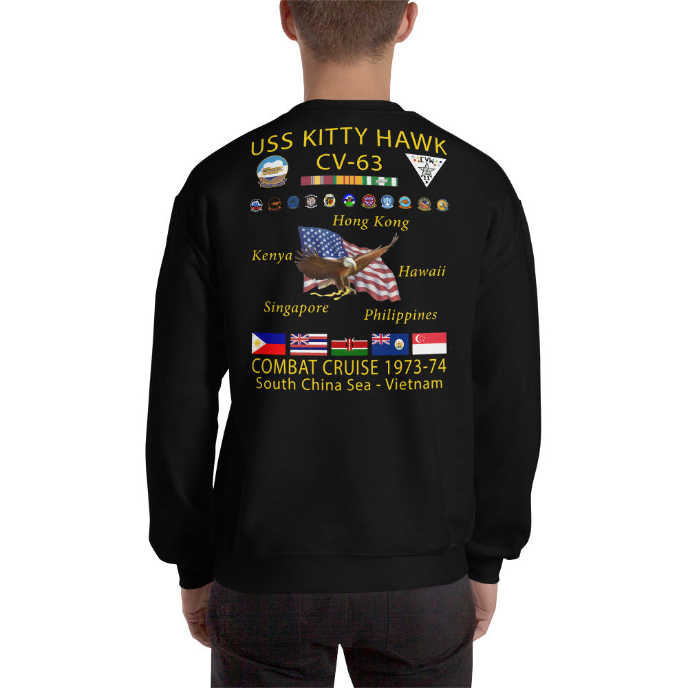 USS Kitty Hawk (CVA-63) 1973-74 Cruise Sweatshirt