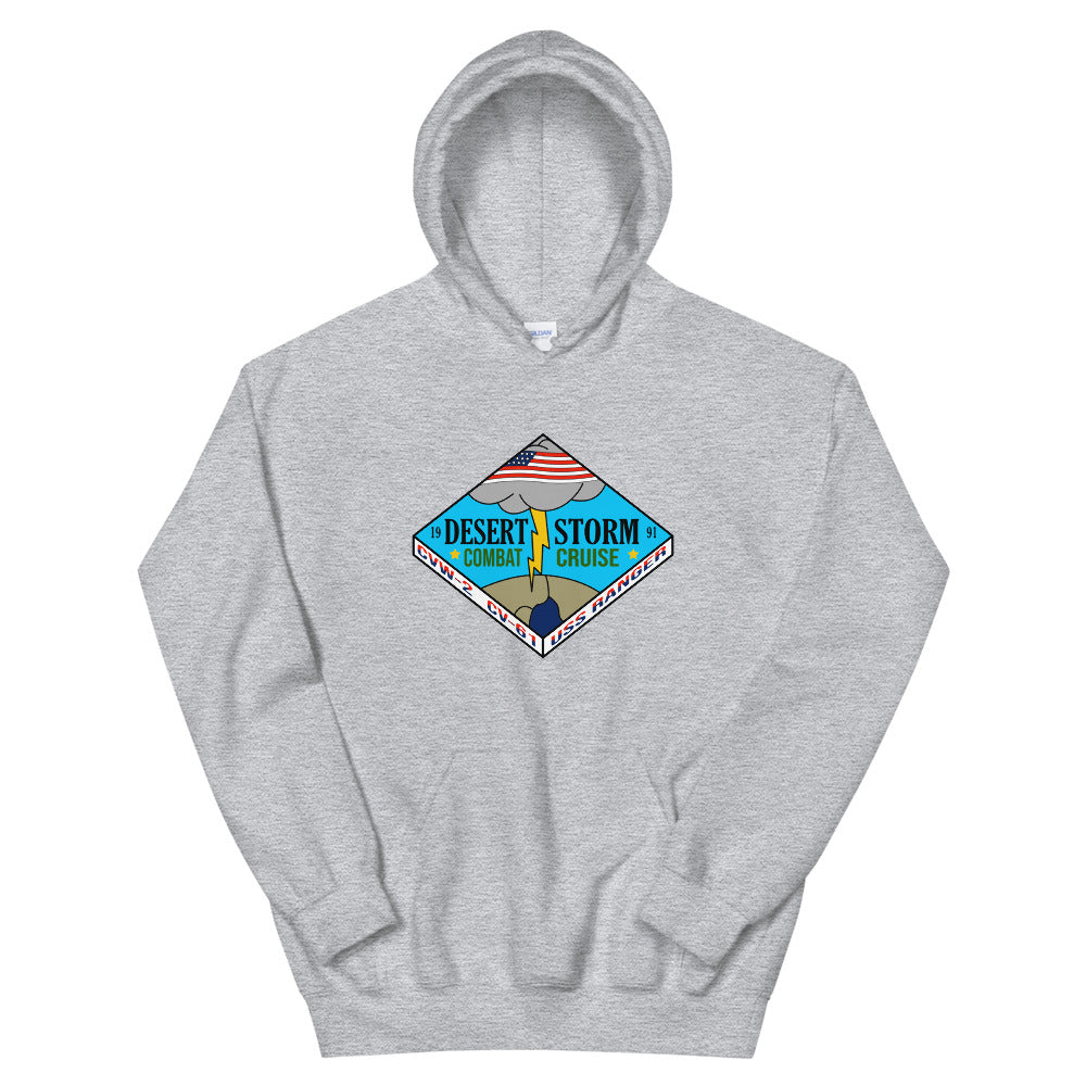 USS Ranger (CV-61) Desert Storm Combat Cruise Hoodie