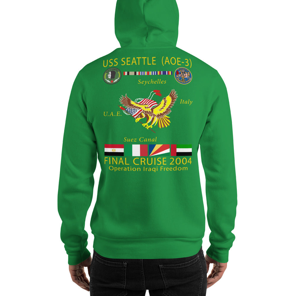 USS Seattle (AOE-3) 2004 Cruise Hoodie