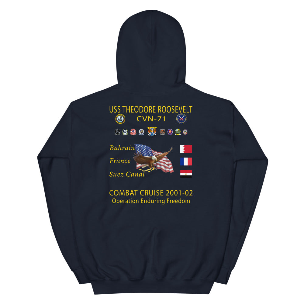 USS Theodore Roosevelt (CVN-71) 2001-02 Cruise Hoodie