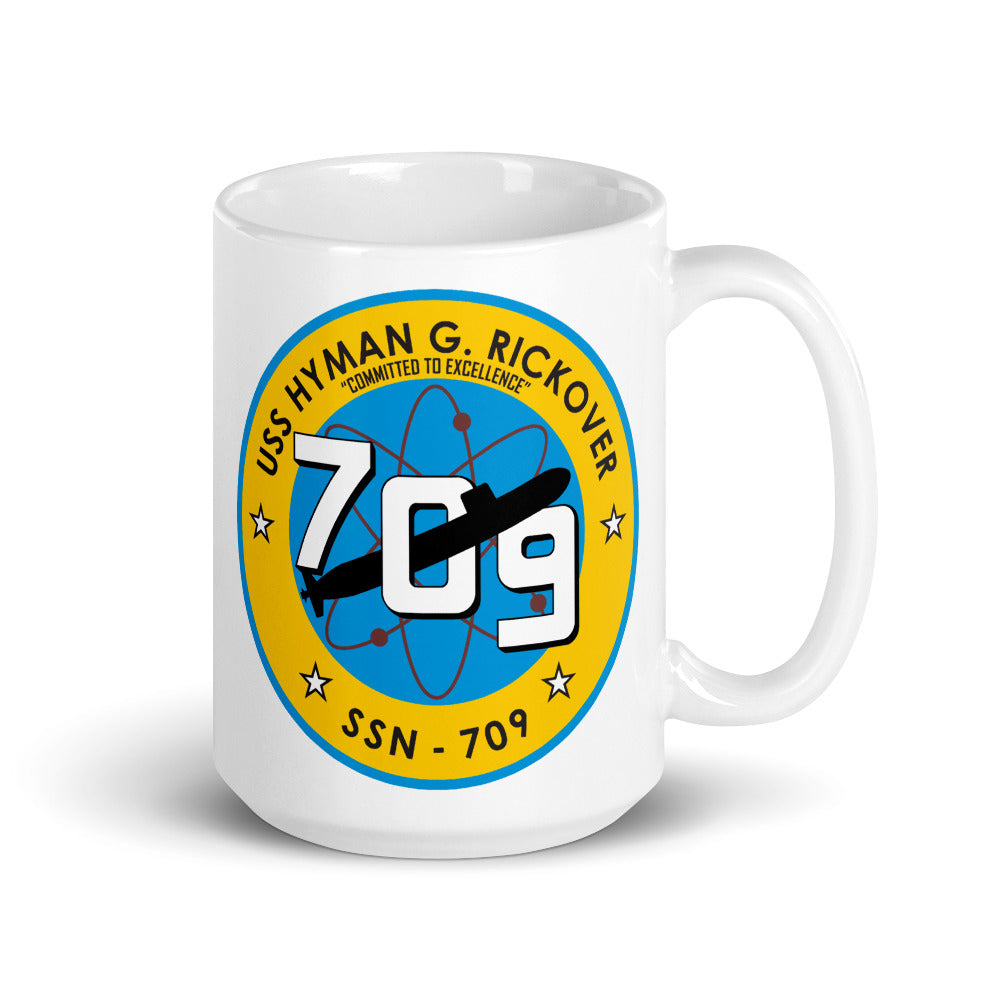 USS Hyman G. Rickover (SSN-709) Ship's Crest Mug