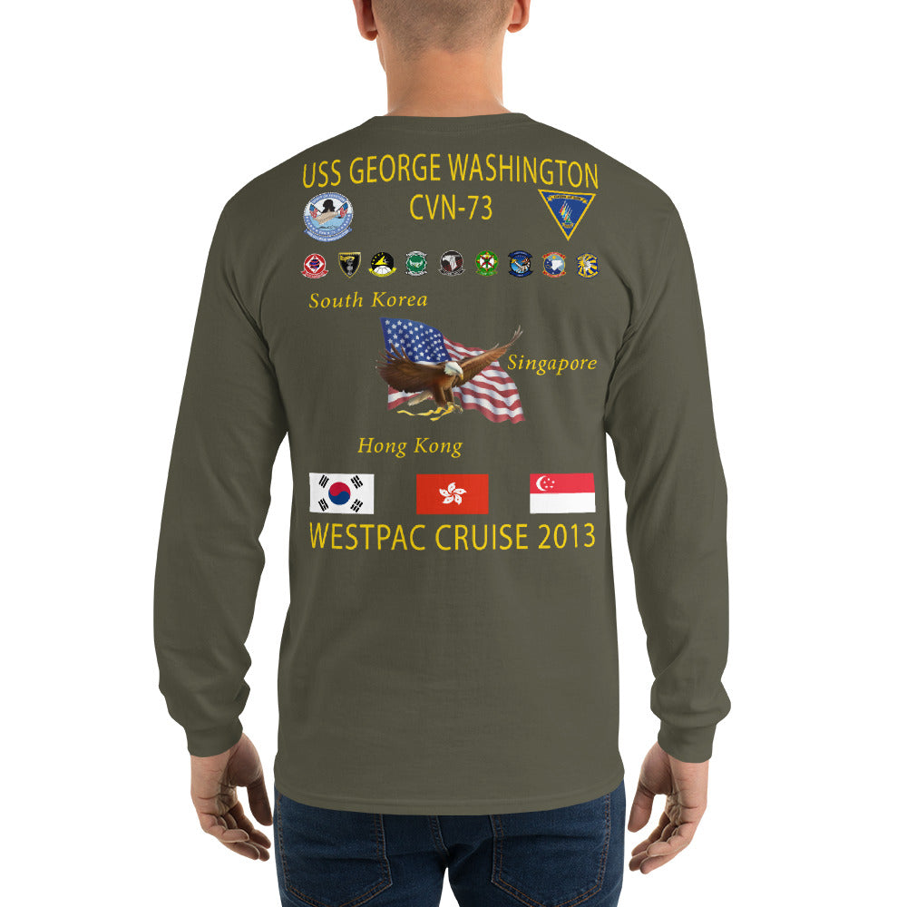 USS George Washington (CVN-73) 2013 Long Sleeve Cruise Shirt