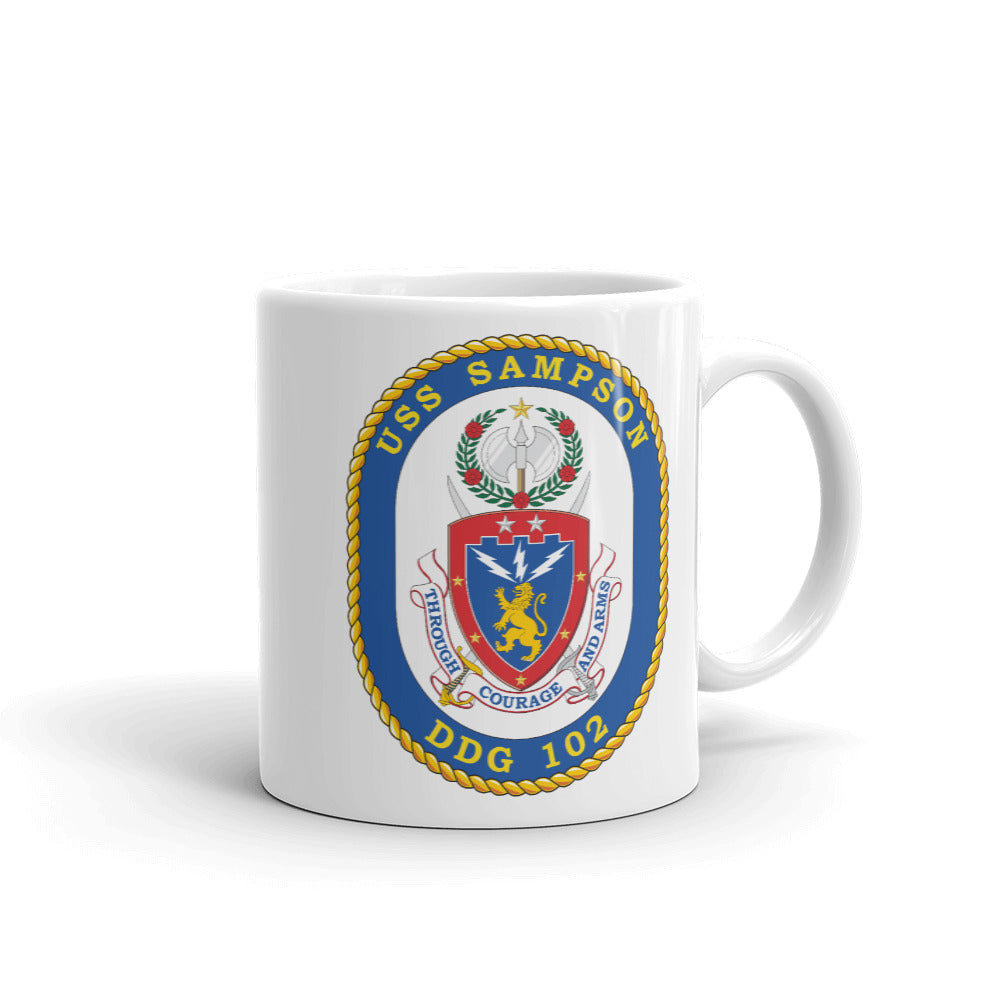 USS Sampson (DDG-102) Ship's Crest Mug