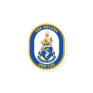 USS Helena (SSN-725) Ship's Crest Vinyl Sticker