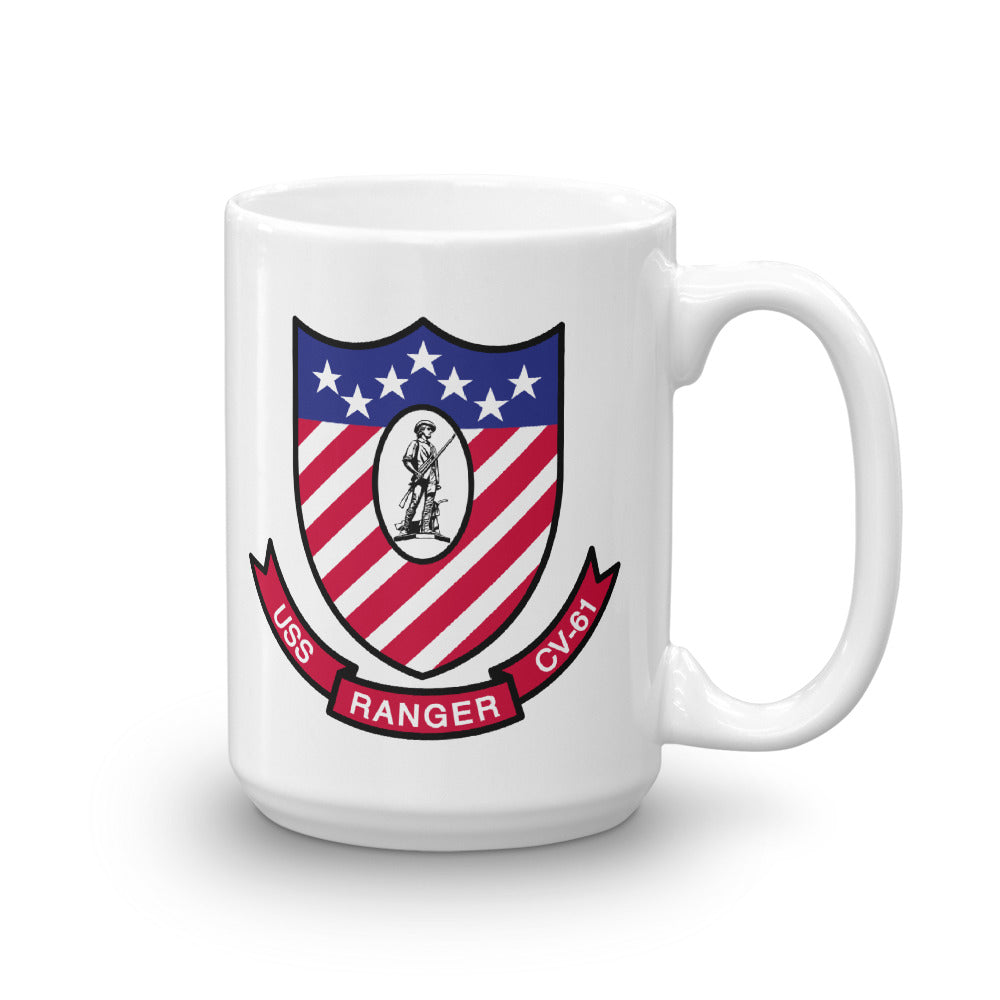 USS Ranger (CV-61) Ship's Crest Mug