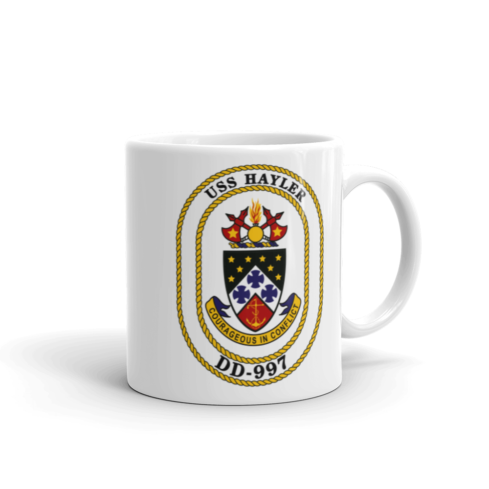 USS Hayler (DD-997) Ship's Crest Mug