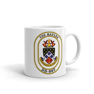 USS Hayler (DD-997) Ship's Crest Mug