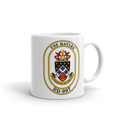 USS Hayler (DD-997) Ship's Crest Mug