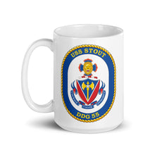 Load image into Gallery viewer, USS Stout (DDG-55) Ship&#39;s Crest Mug
