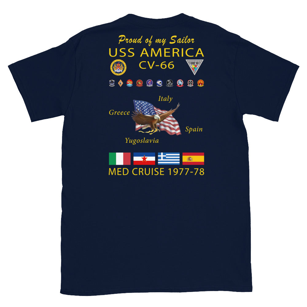 USS America (CV-66) 1977-78 Cruise Shirt - FAMILY