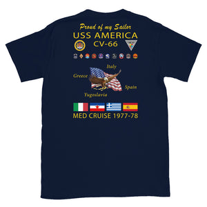 USS America (CV-66) 1977-78 Cruise Shirt - FAMILY