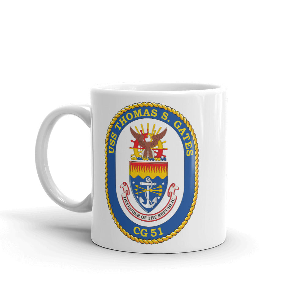 USS Thomas S. Gates (CG-51) Ship's Crest Mug